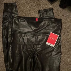 Spanx Faux Leather Leggings